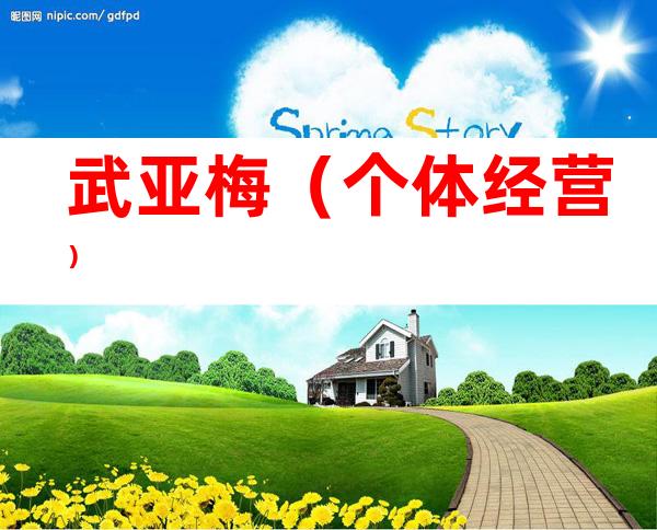 武亚梅（个体经营）
